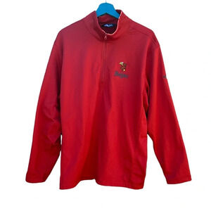 The North Face men's XL red pullover with Bejac logo
